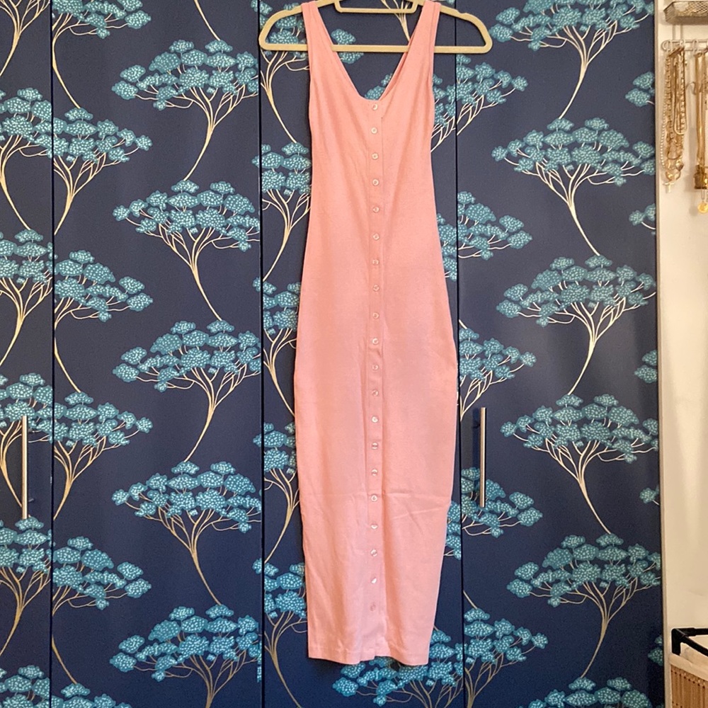 The Line by K gabby dress in pink.